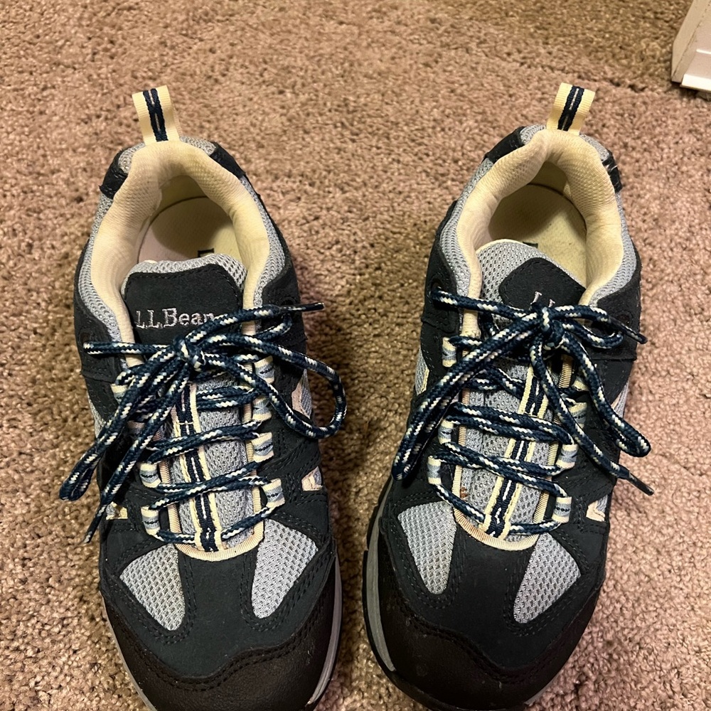 L.L. Bean Black and Gray Sneakers with Rugged Design and Breathable Upper
